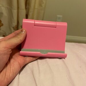 Pink and Gray Adjustable Phone Stand